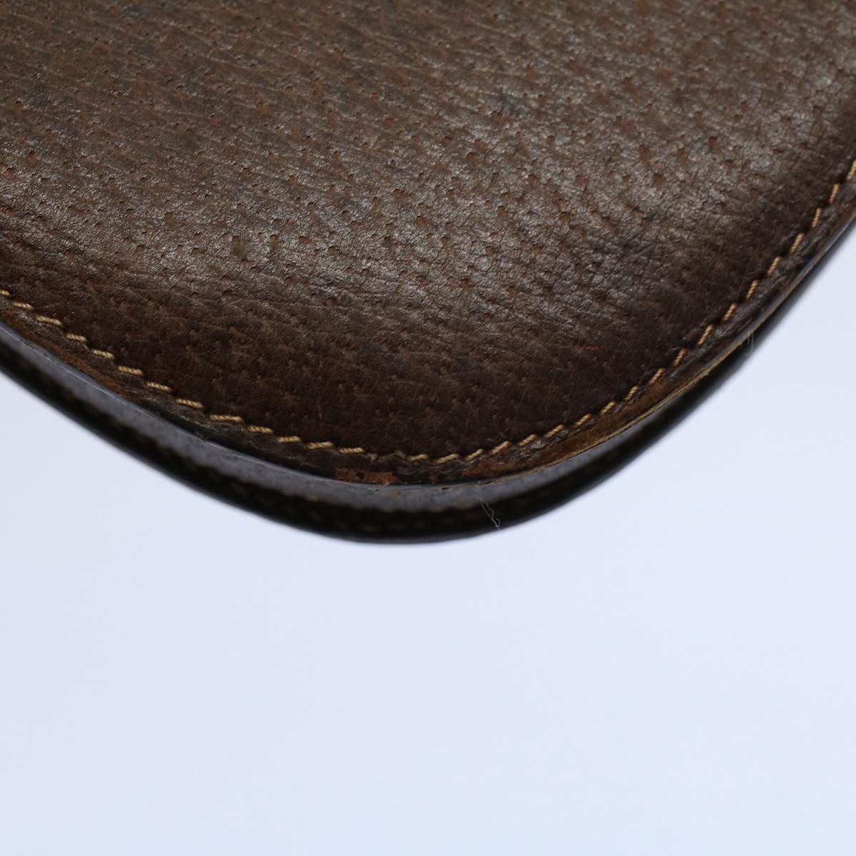 GUCCI Web Sherry Line Clutch Bag Leather Beige Red Green ep2312