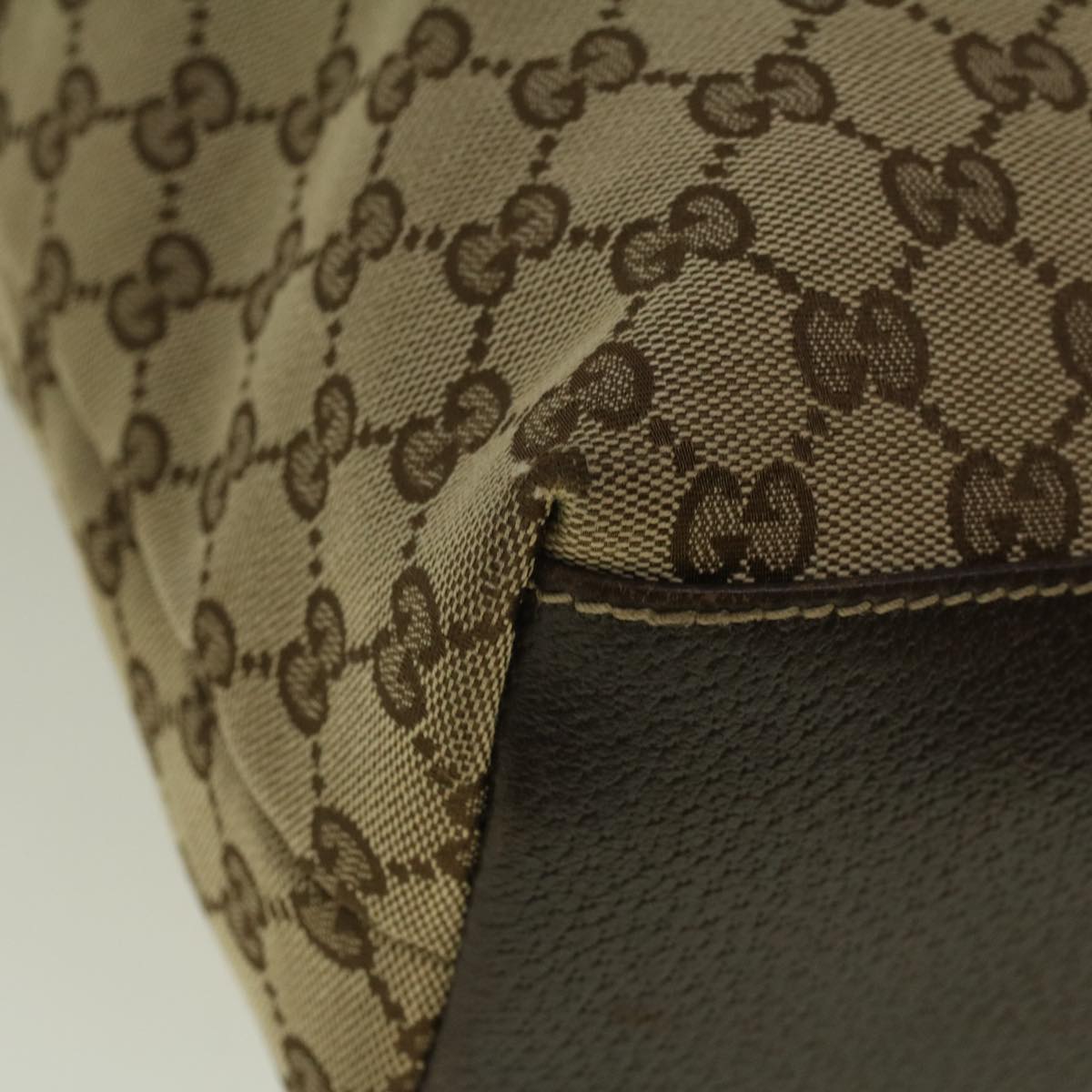 GUCCI GG Canvas Tote Bag Beige 153009 ep2313