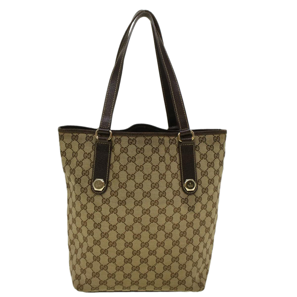 GUCCI GG Canvas Tote Bag Beige 153009 ep2313
