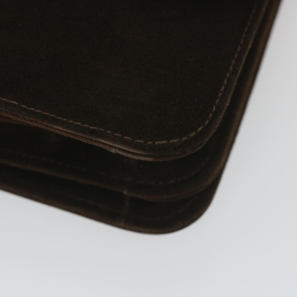 GUCCI Hand Bag Suede Brown ep2314