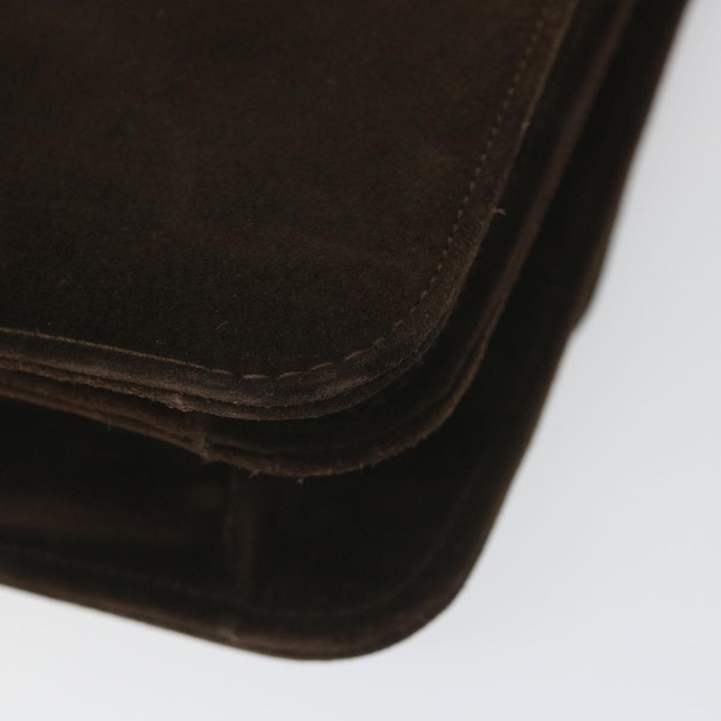 GUCCI Hand Bag Suede Brown ep2314