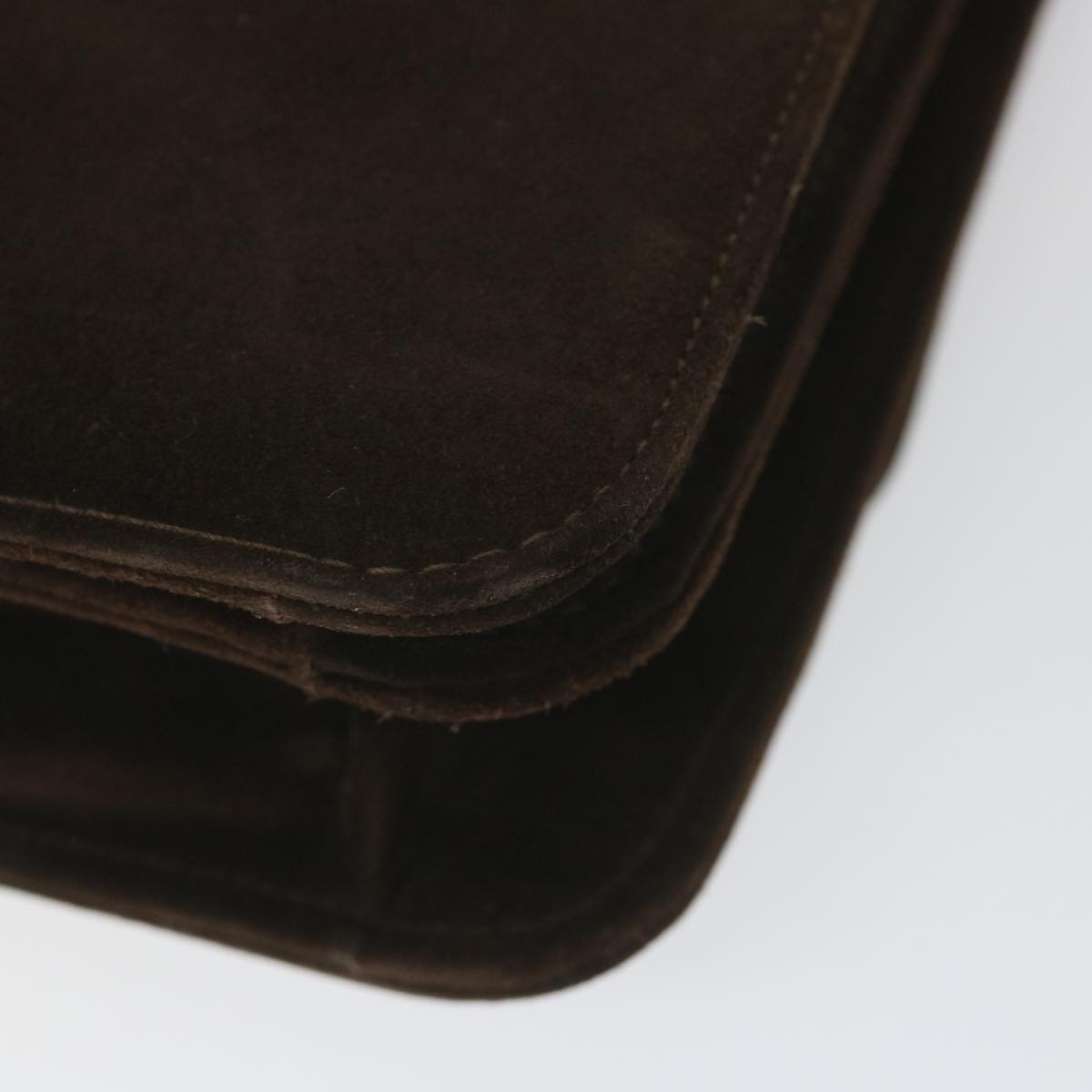 GUCCI Hand Bag Suede Brown ep2314