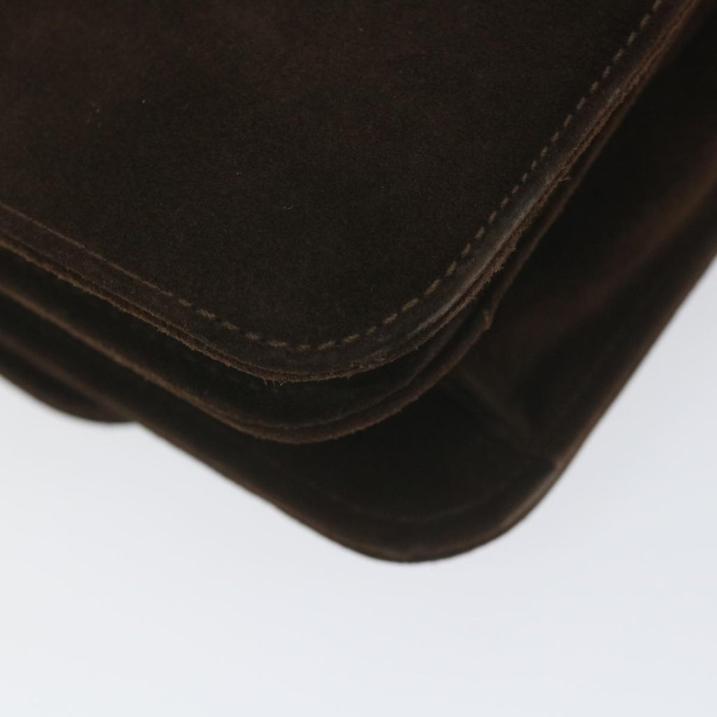 GUCCI Hand Bag Suede Brown ep2314