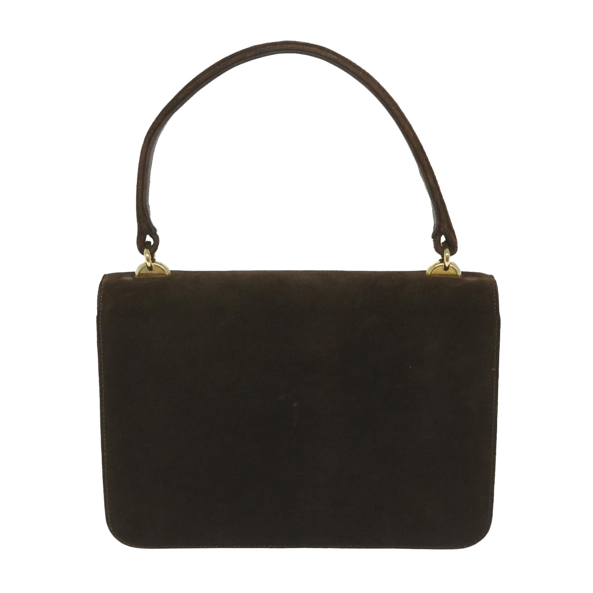 GUCCI Hand Bag Suede Brown ep2314