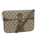 GUCCI GG Supreme Shoulder Bag PVC Leather Beige ep2315