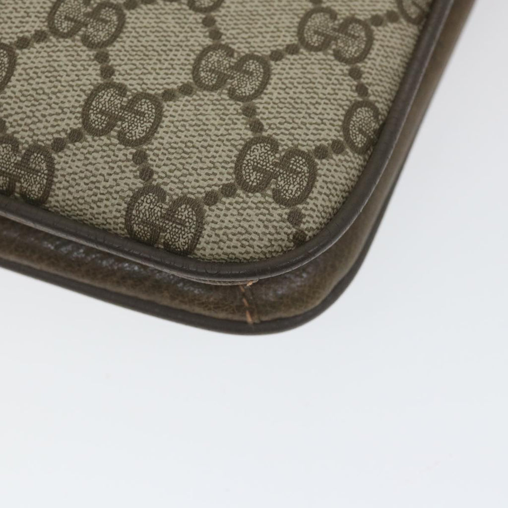 GUCCI GG Supreme Shoulder Bag PVC Leather Beige ep2315