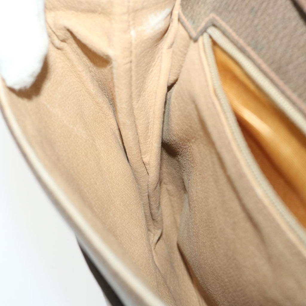 GUCCI GG Supreme Shoulder Bag PVC Leather Beige ep2315
