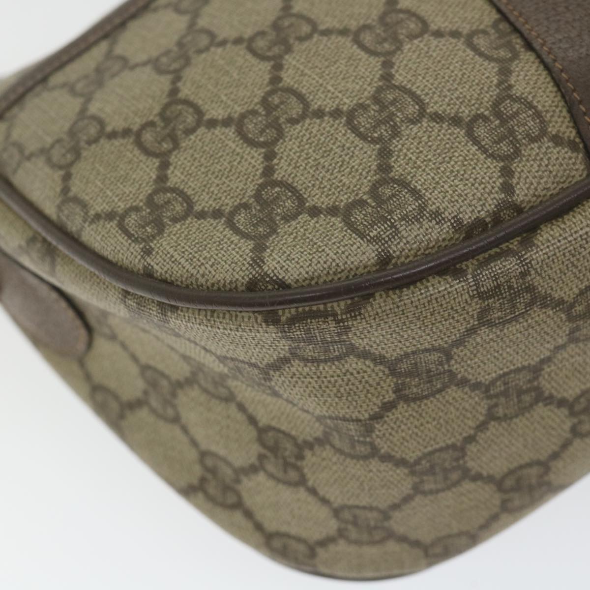 GUCCI GG Supreme Web Sherry Line Shoulder Bag Beige Red 001 123 ep2320