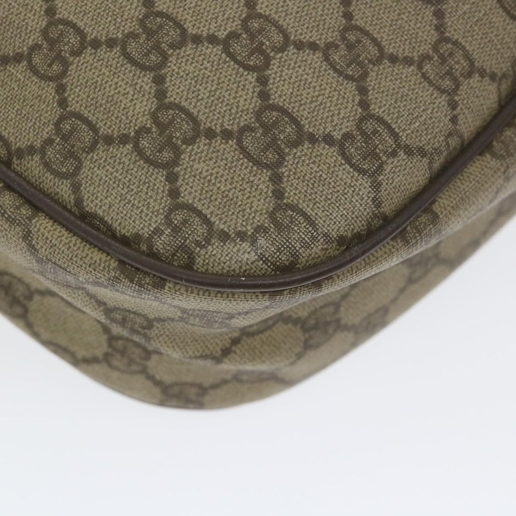 GUCCI GG Supreme Web Sherry Line Shoulder Bag Beige Red 001 123 ep2320