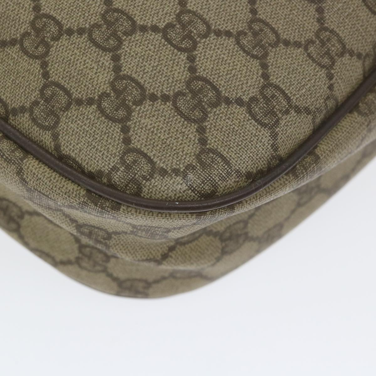 GUCCI GG Supreme Web Sherry Line Shoulder Bag Beige Red 001 123 ep2320