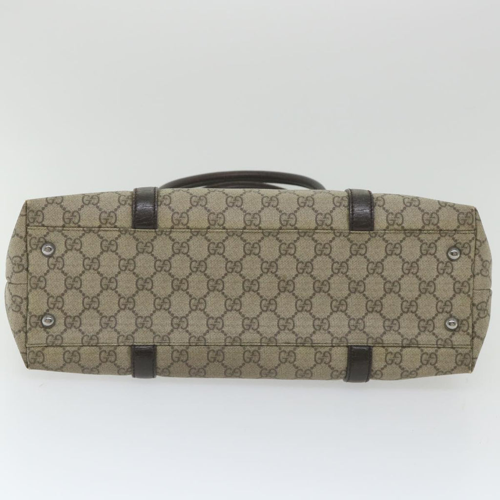 GUCCI GG Supreme Tote Bag PVC Leather Beige 114595 ep2322