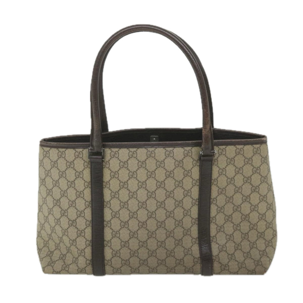GUCCI GG Supreme Tote Bag PVC Leather Beige 114595 ep2322