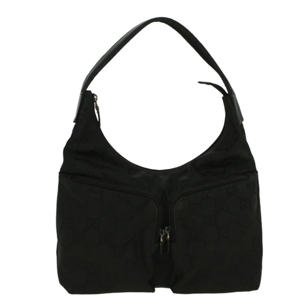 GUCCI GG Canvas Shoulder Bag Nylon Black 001 3380 1705 ep2324