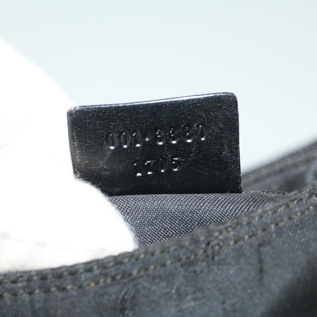 GUCCI GG Canvas Shoulder Bag Nylon Black 001 3380 1705 ep2324