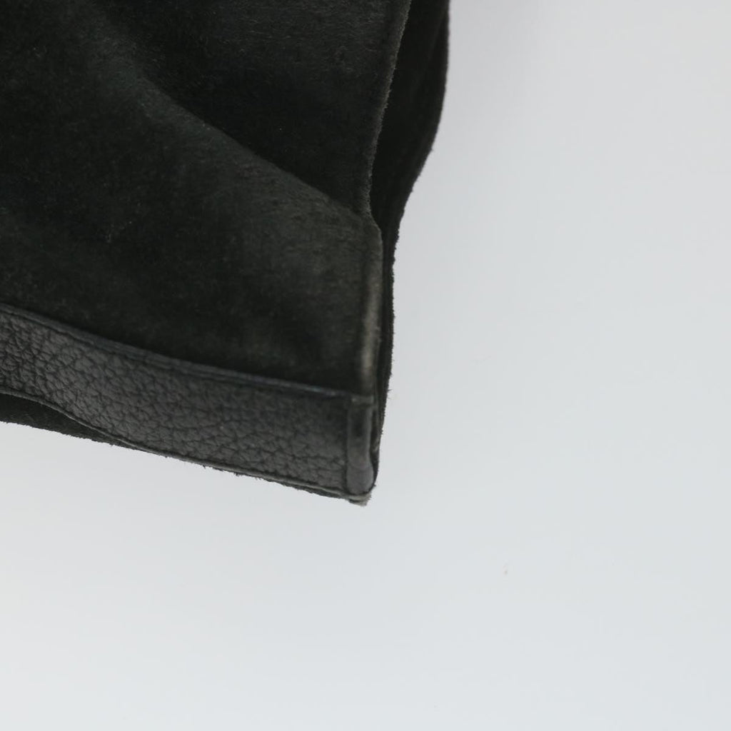 GUCCI Bamboo Tote Bag Suede Black 001 1095 1878 ep2327