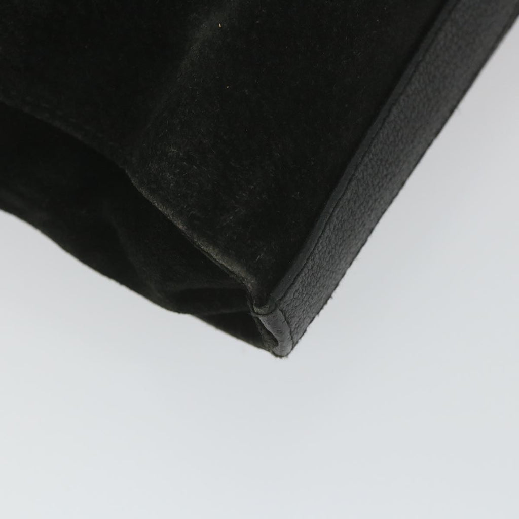 GUCCI Bamboo Tote Bag Suede Black 001 1095 1878 ep2327