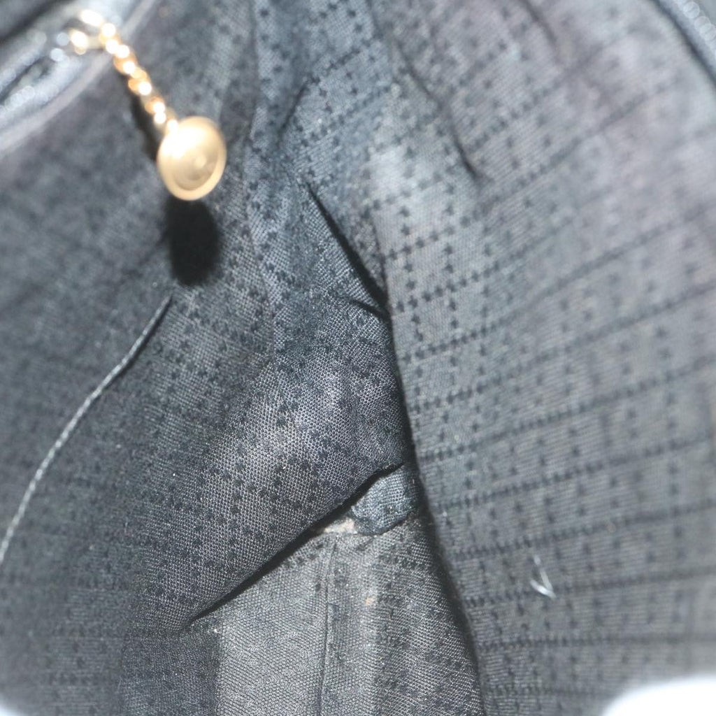 GUCCI Bamboo Tote Bag Suede Black 001 1095 1878 ep2327