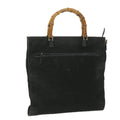 GUCCI Bamboo Tote Bag Suede Black 001 1095 1878 ep2327