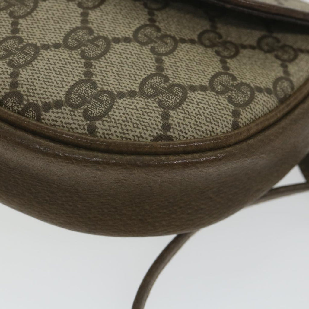 GUCCI GG Supreme Shoulder Bag PVC Leather Beige ep2332