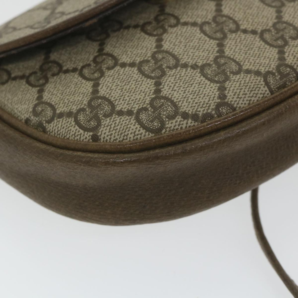 GUCCI GG Supreme Shoulder Bag PVC Leather Beige ep2332