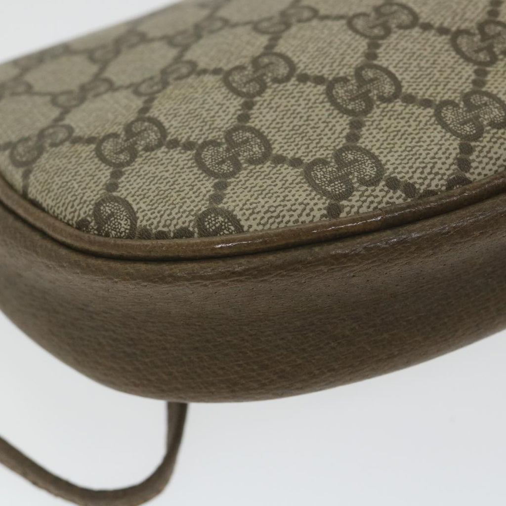 GUCCI GG Supreme Shoulder Bag PVC Leather Beige ep2332