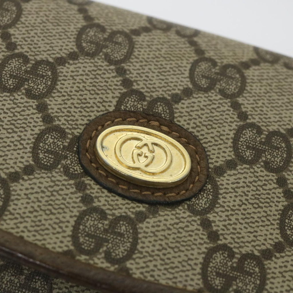 GUCCI GG Supreme Shoulder Bag PVC Leather Beige ep2332