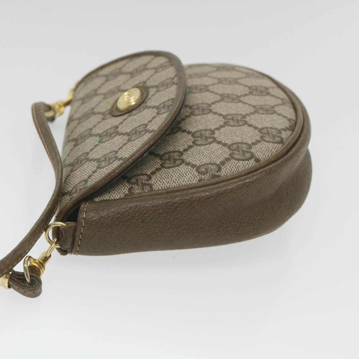 GUCCI GG Supreme Shoulder Bag PVC Leather Beige ep2332