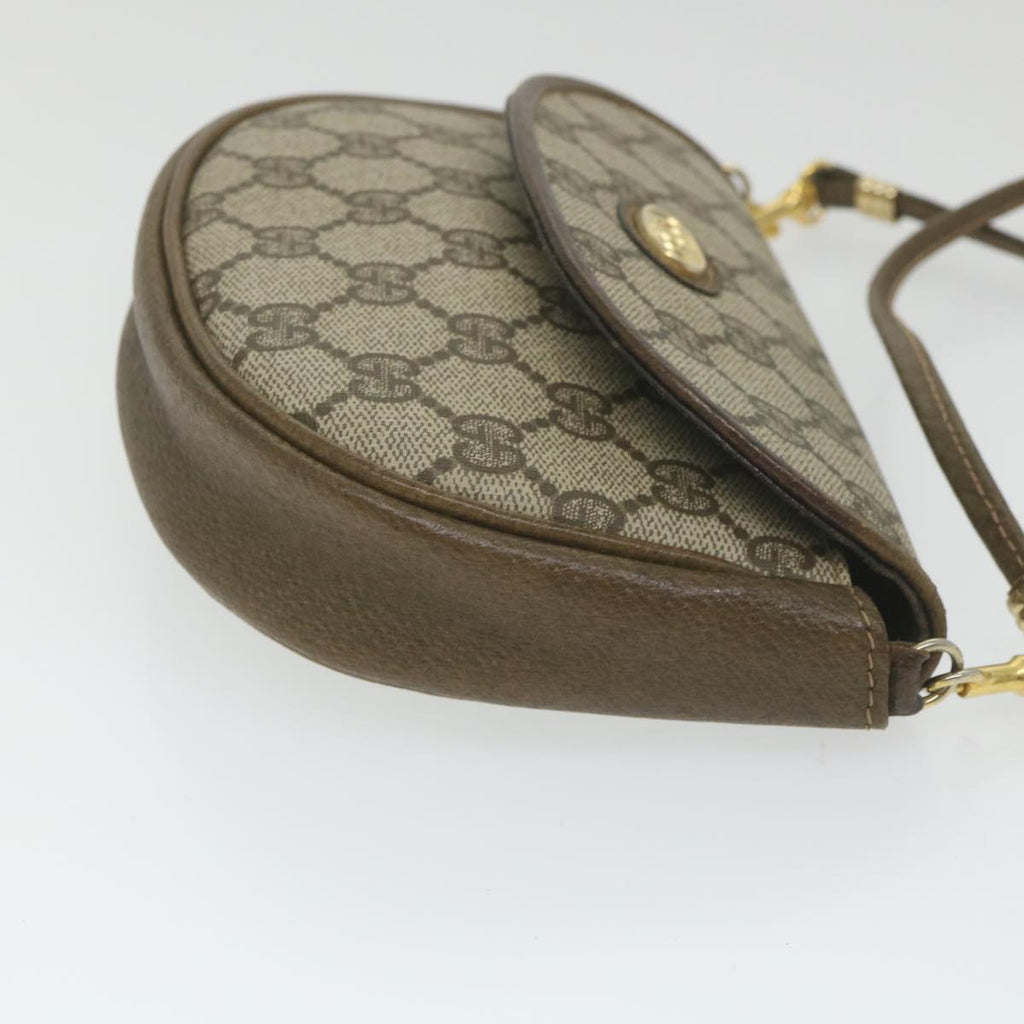 GUCCI GG Supreme Shoulder Bag PVC Leather Beige ep2332