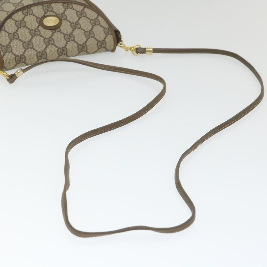 GUCCI GG Supreme Shoulder Bag PVC Leather Beige ep2332