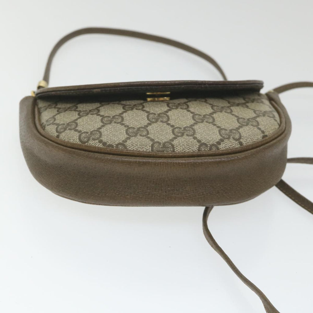 GUCCI GG Supreme Shoulder Bag PVC Leather Beige ep2332