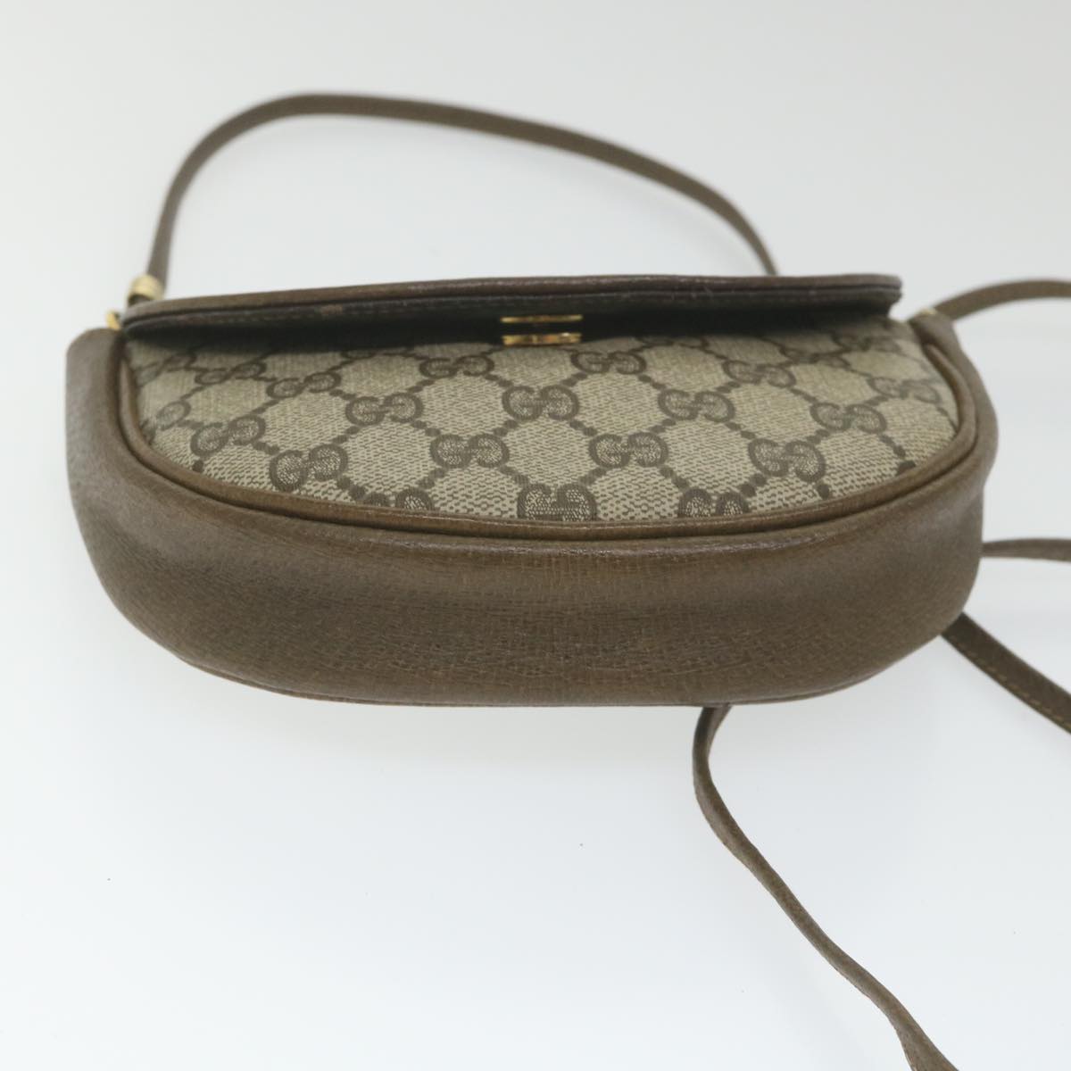 GUCCI GG Supreme Shoulder Bag PVC Leather Beige ep2332