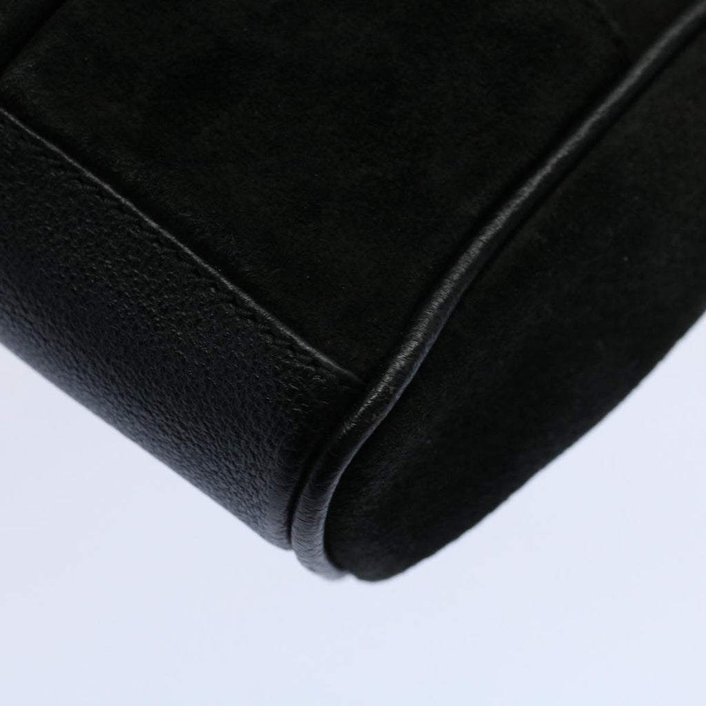 GUCCI Bamboo Hand Bag Suede Leather Black 007 1793 0238 ep2337