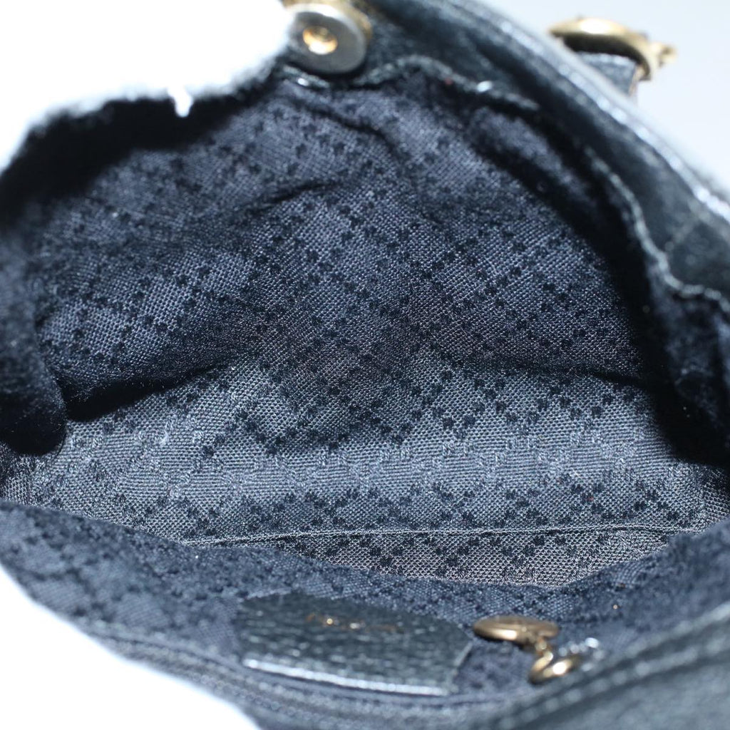GUCCI Bamboo Hand Bag Suede Leather Black 007 1793 0238 ep2337