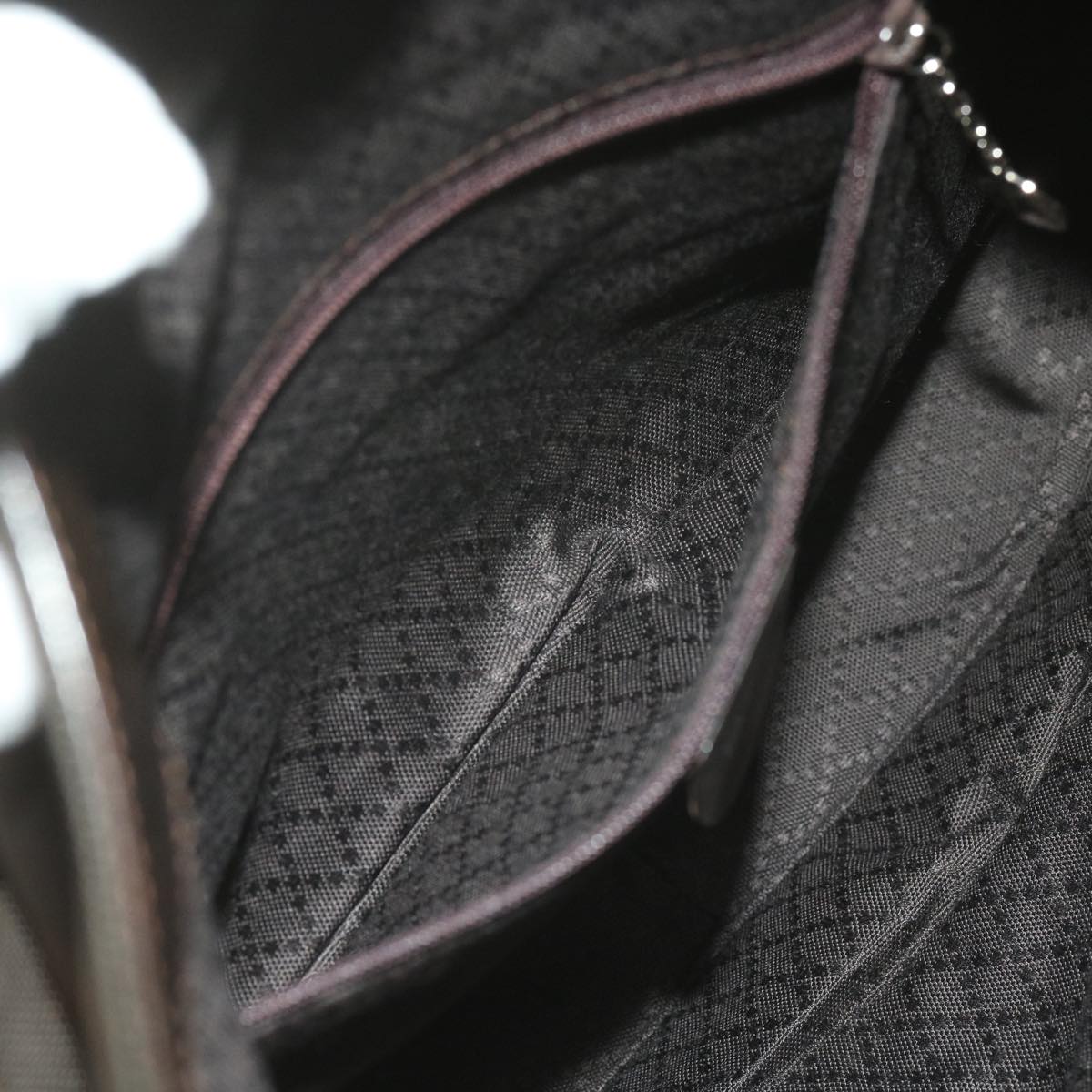 GUCCI Bamboo Shoulder Bag Nylon Black 001 1781 1577 ep2348