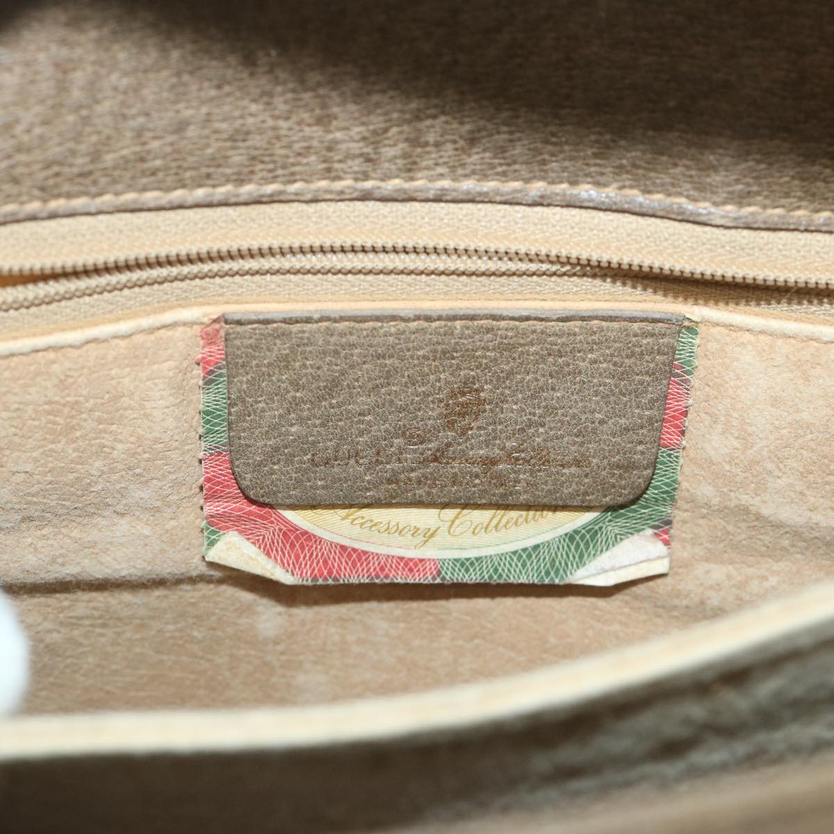 GUCCI GG Supreme Shoulder Bag PVC Leather Beige 116 02 067 ep2394