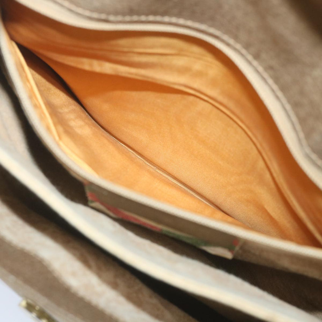 GUCCI GG Supreme Shoulder Bag PVC Leather Beige 116 02 067 ep2394