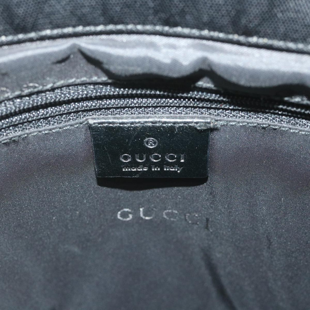GUCCI Bamboo Hand Bag Canvas Black 002 1016 002855 ep2401