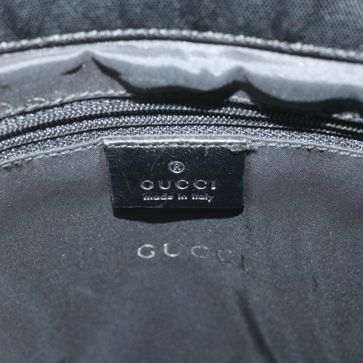 GUCCI Bamboo Hand Bag Canvas Black 002 1016 002855 ep2401