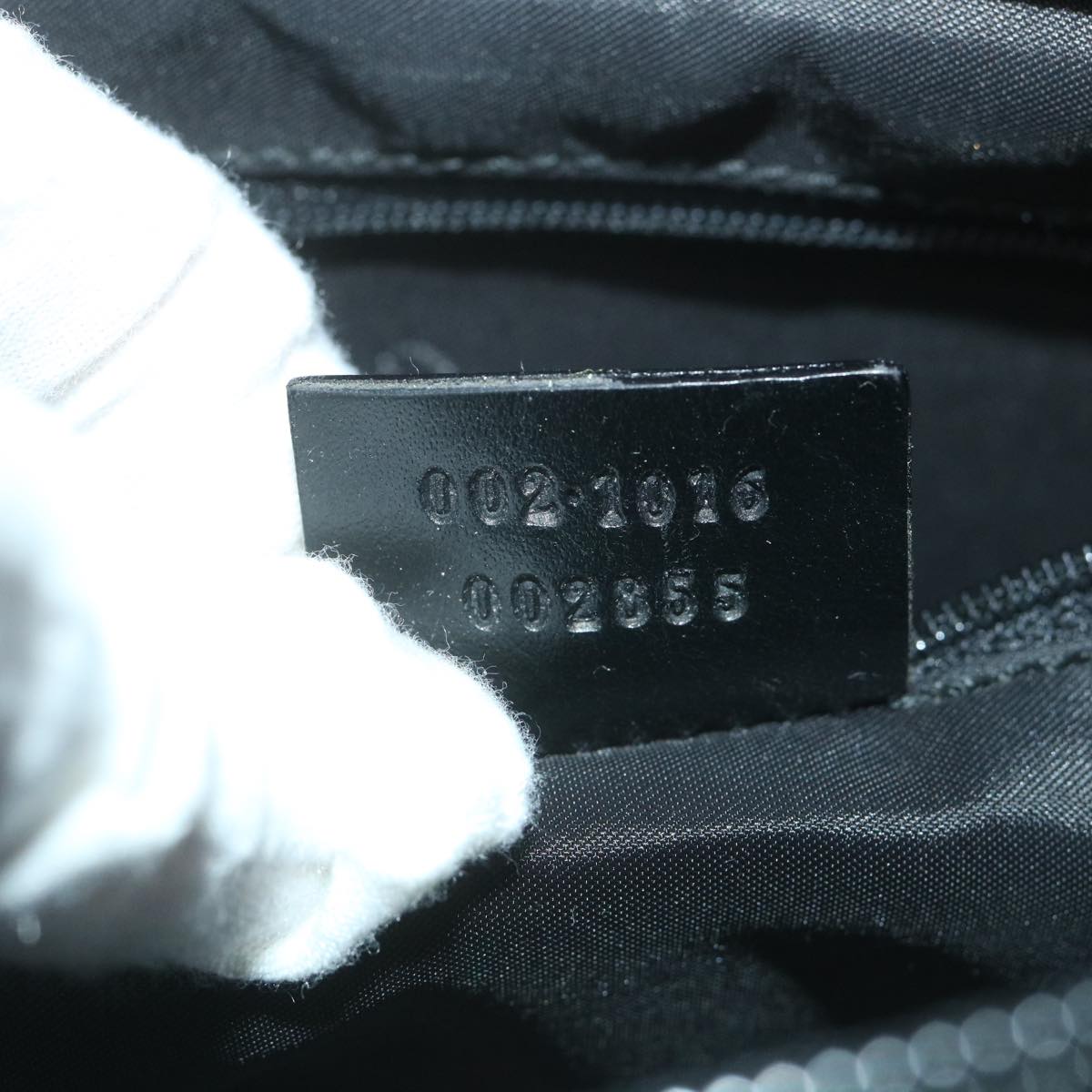 GUCCI Bamboo Hand Bag Canvas Black 002 1016 002855 ep2401
