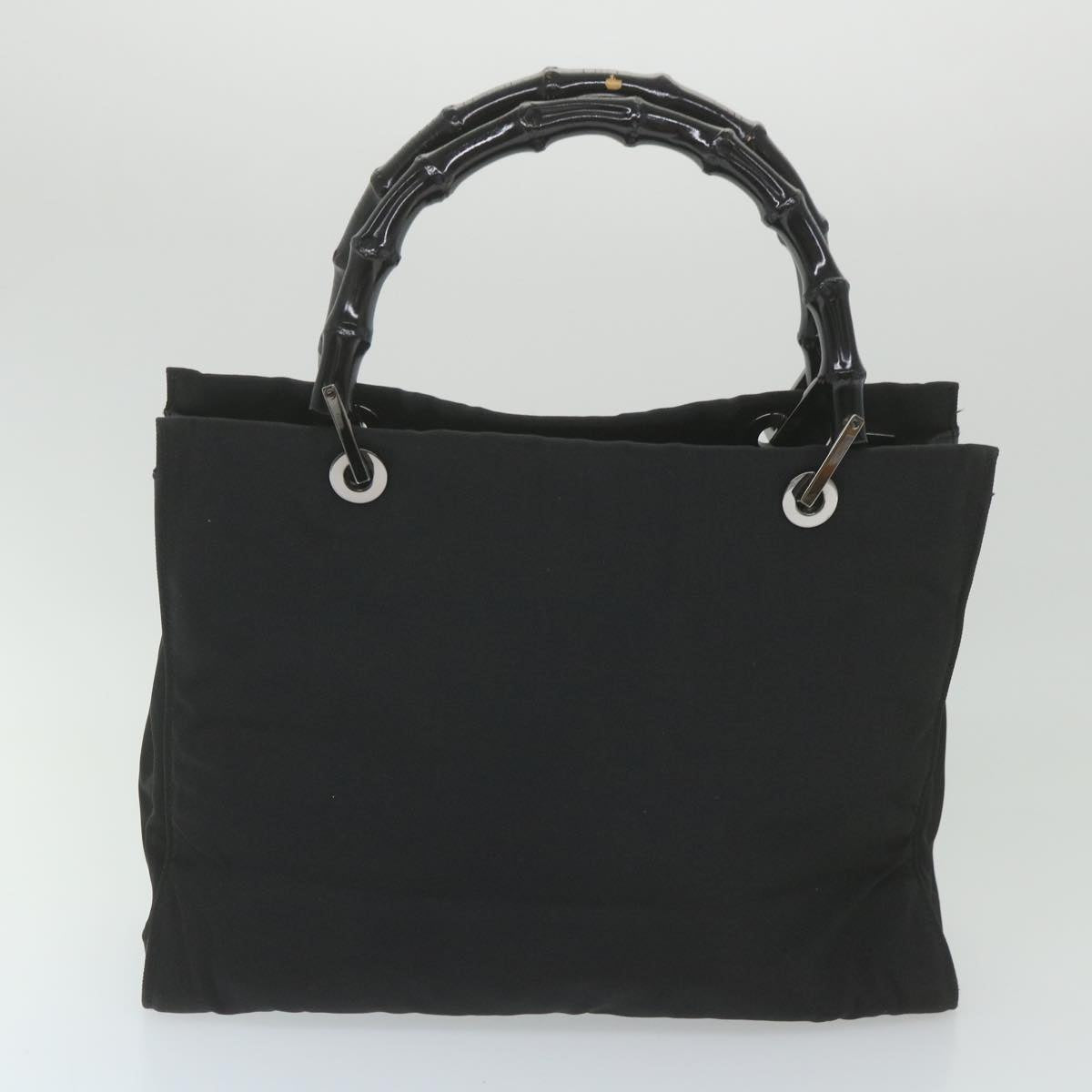 GUCCI Bamboo Hand Bag Canvas Black 002 1016 002855 ep2401