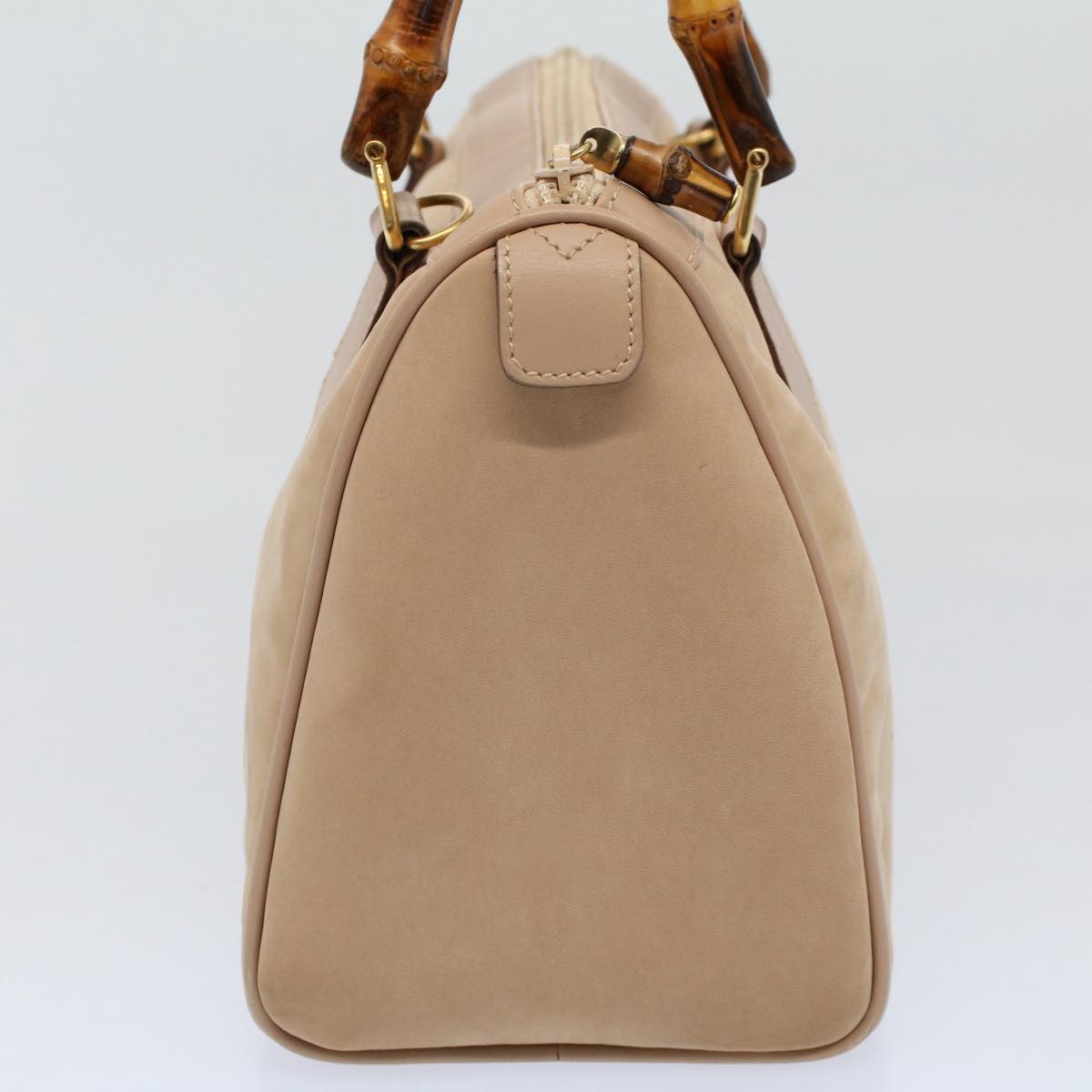 GUCCI Bamboo Hand Bag Suede Beige 000 3444 0294 ep2406