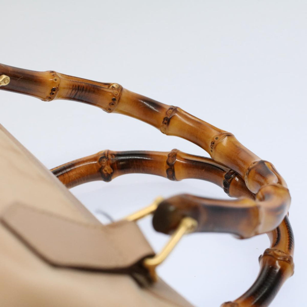 GUCCI Bamboo Hand Bag Suede Beige 000 3444 0294 ep2406