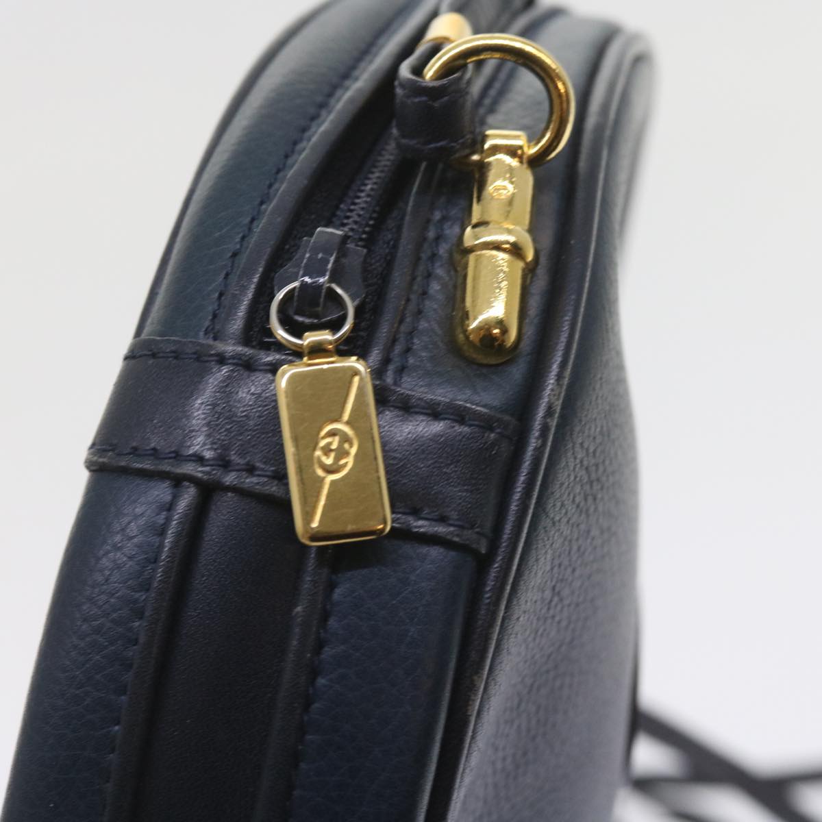 GUCCI Shoulder Bag Leather Navy 007 115 5575 ep2414