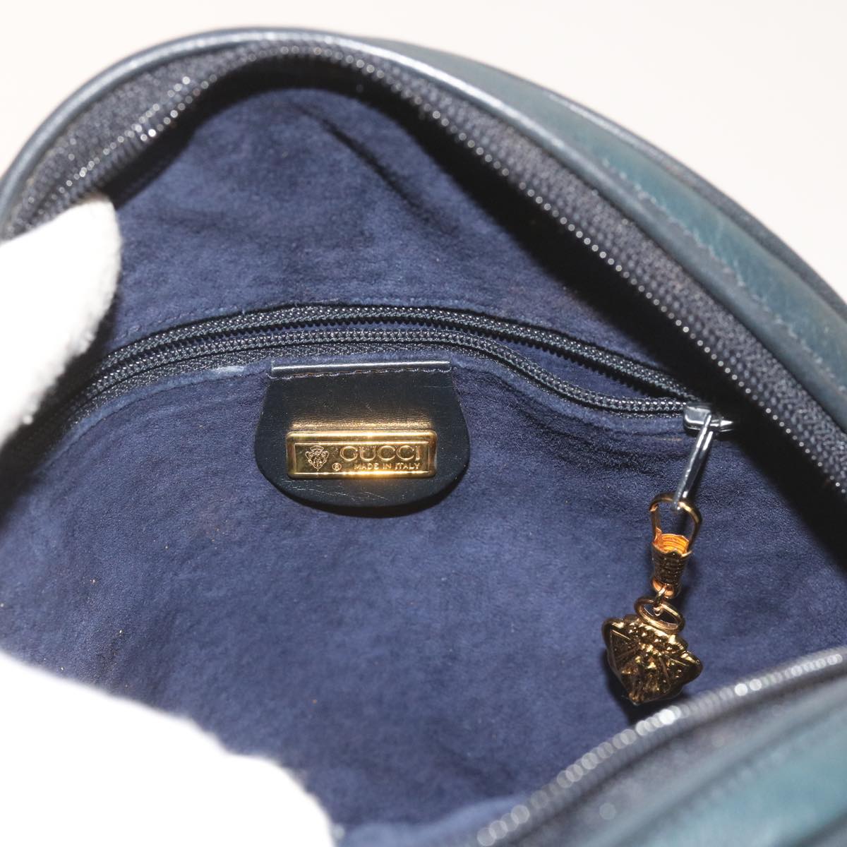 GUCCI Shoulder Bag Leather Navy 007 115 5575 ep2414