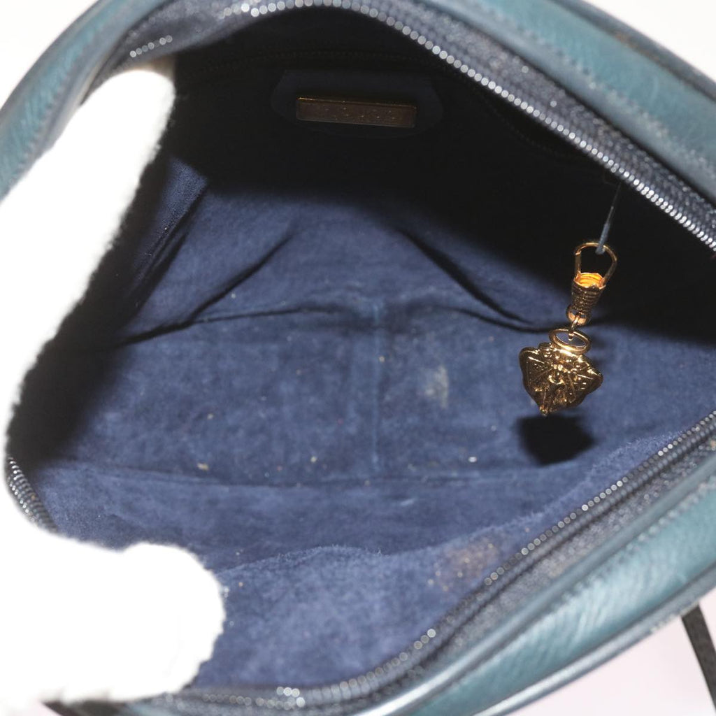 GUCCI Shoulder Bag Leather Navy 007 115 5575 ep2414