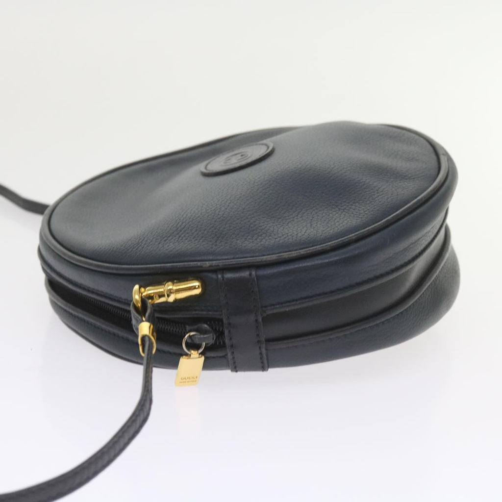 GUCCI Shoulder Bag Leather Navy 007 115 5575 ep2414