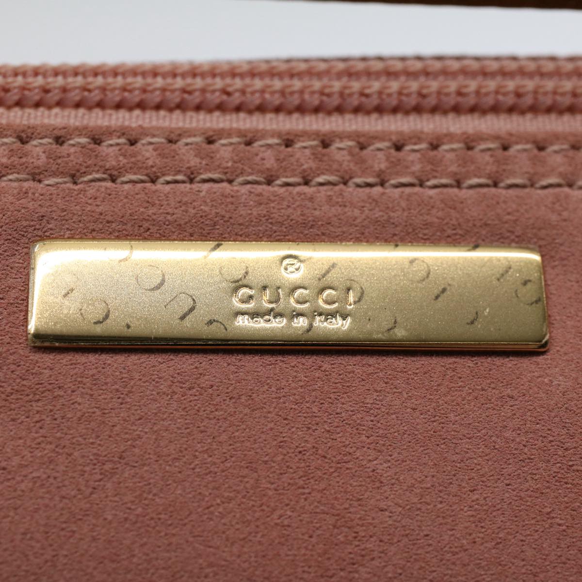 GUCCI Accessory Pouch Suede Pink 039 1103 2123 ep2415