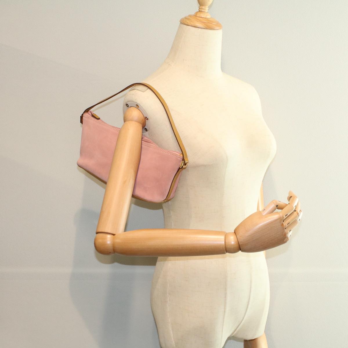 GUCCI Accessory Pouch Suede Pink 039 1103 2123 ep2415