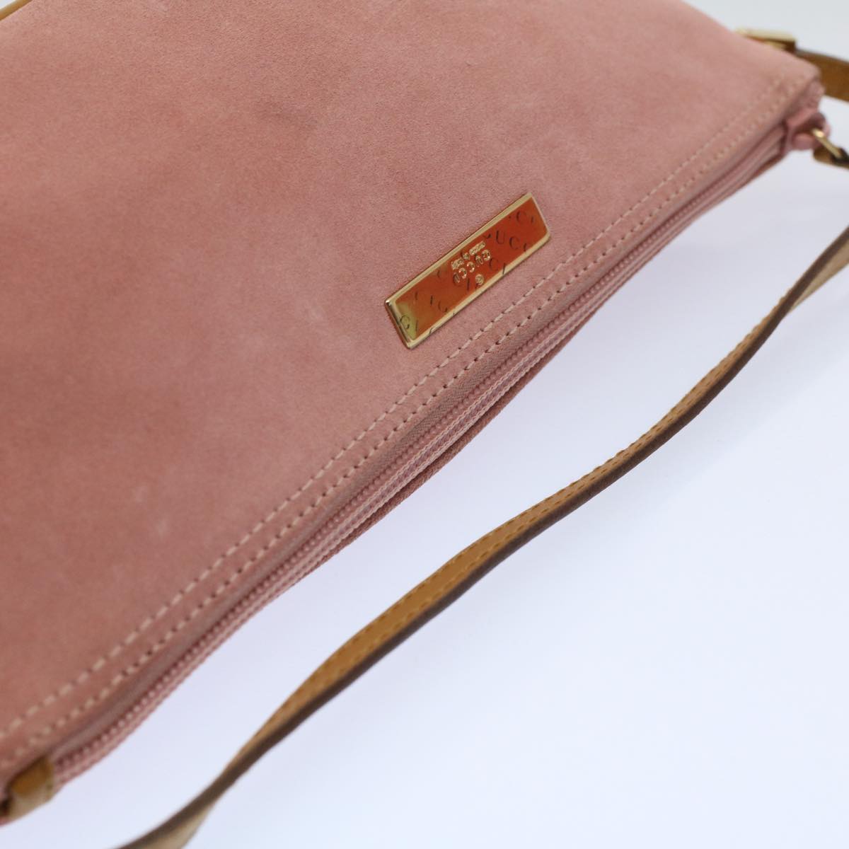 GUCCI Accessory Pouch Suede Pink 039 1103 2123 ep2415