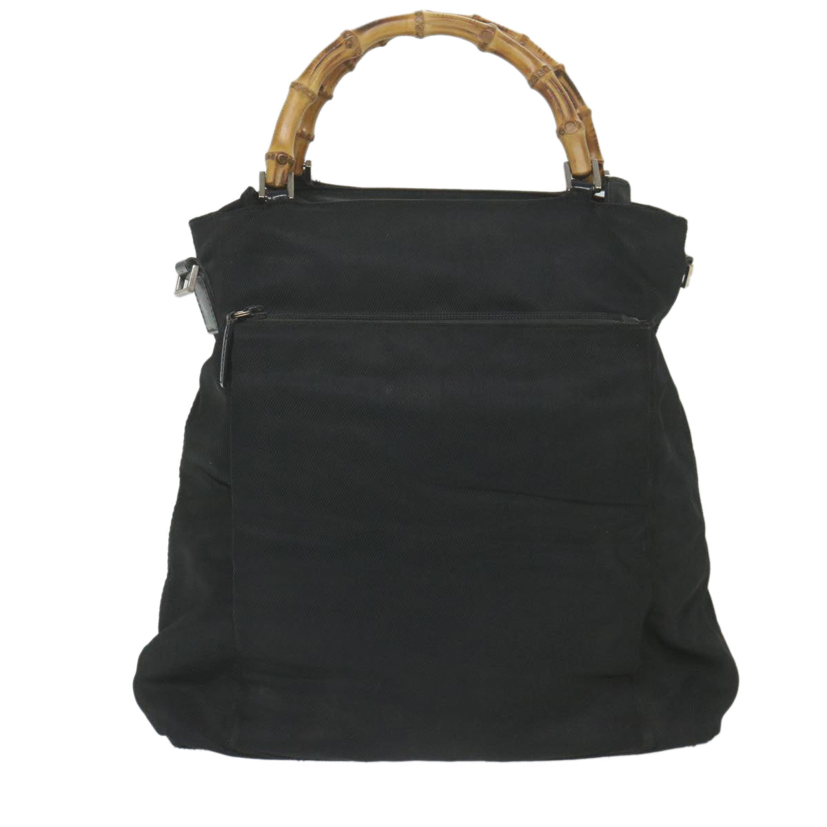 GUCCI Bamboo Shoulder Bag Canvas 2way Black 002 3754 0506 ep2424